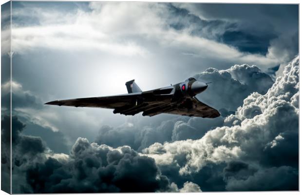 Vulcan bomber Canvas Print by Guido Parmiggiani