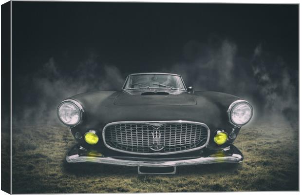 old car Maserati Canvas Print by Guido Parmiggiani