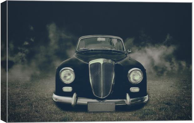 old car Lancia Canvas Print by Guido Parmiggiani