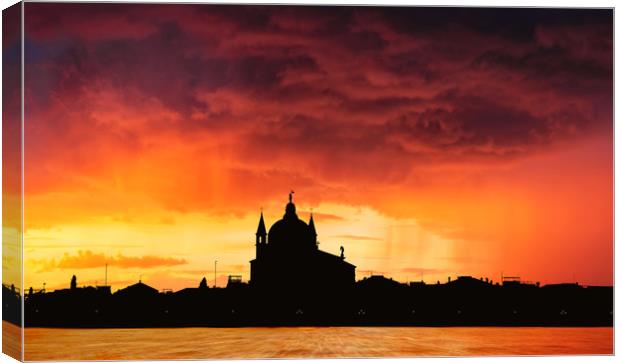 The Church of Santissimo Redentore Canvas Print by Guido Parmiggiani