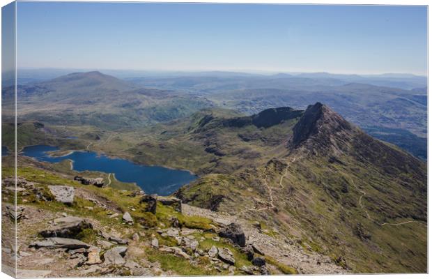 Snowdon Summit Canvas Print by Ceri Jones