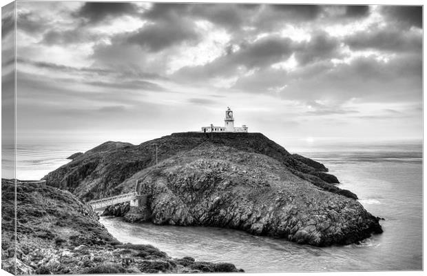 Strumble Head Lighthouse Canvas Print by Katie Mitchell