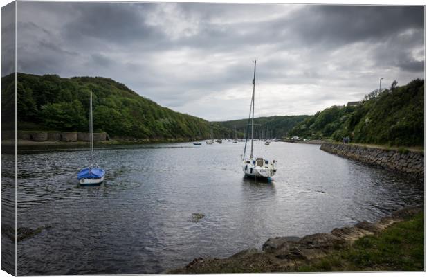 Solva Harbour Canvas Print by Katie Mitchell