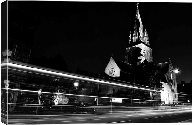 St Barnabas Cathedral nottingham Canvas Print by mark lindsay