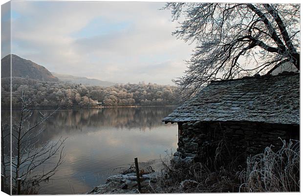 The Old Boathouse Canvas Print by Steve Lane