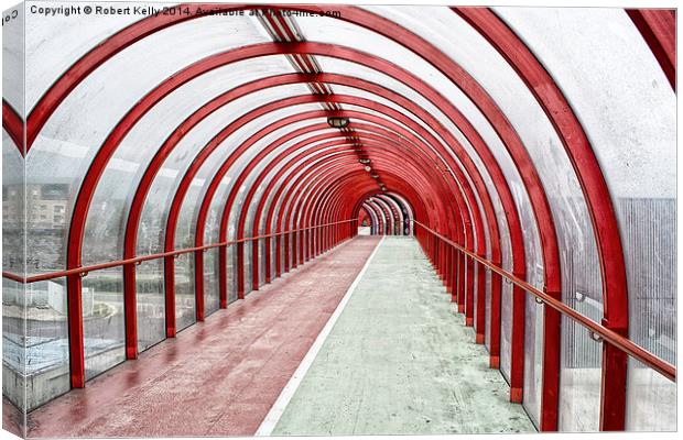 Glasgow SECC Tunnel Walkway, Scotland Canvas Print by Robert Kelly