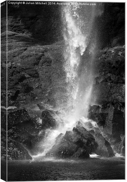 Waterfall Canvas Print by Julian Mitchell