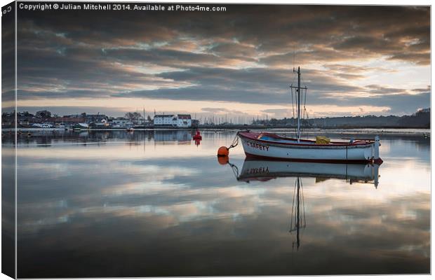Calm Waters Canvas Print by Julian Mitchell
