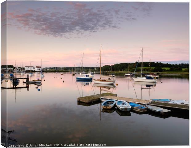 Woodbridge Tide mill Canvas Print by Julian Mitchell