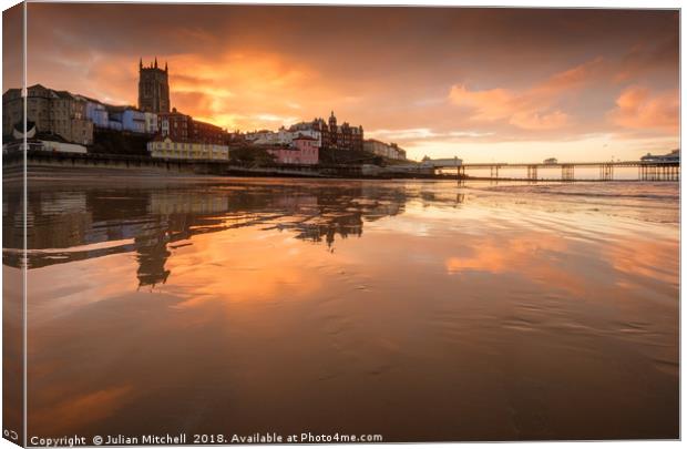 Cromer sunset Canvas Print by Julian Mitchell