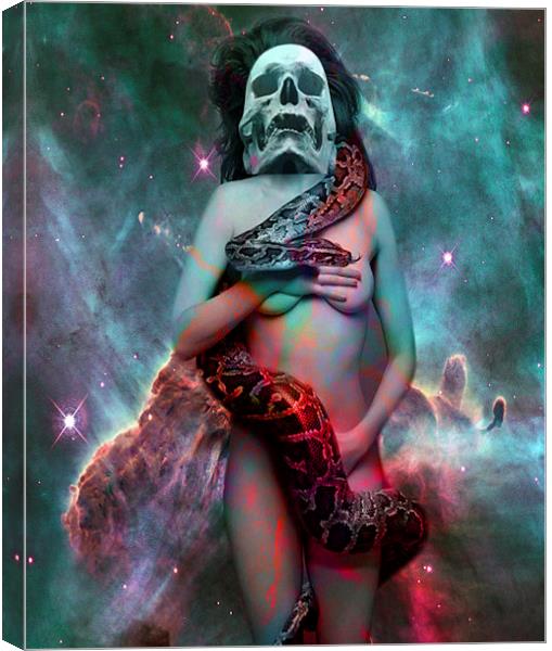 Cosmic Snake Dance Canvas Print by Matthew Lacey