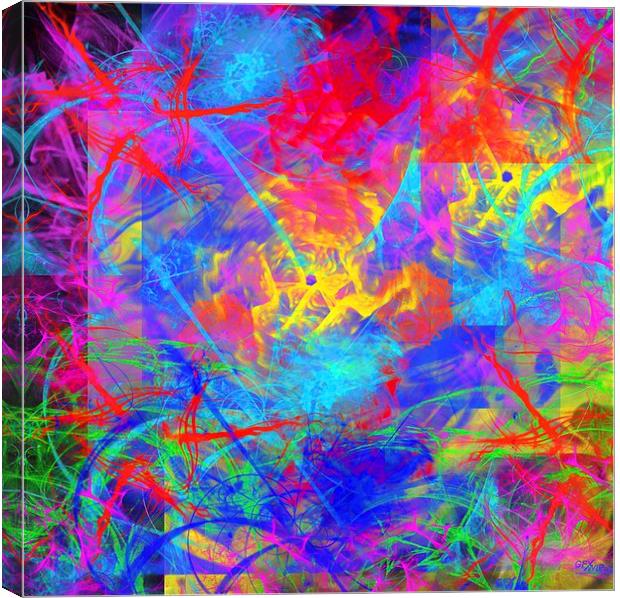 Colour Chaos Canvas Print by Matthew Lacey
