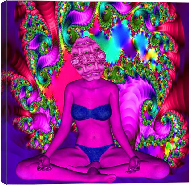  Purple Meditation Canvas Print by Matthew Lacey