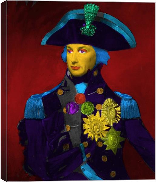 Horatio Nelson Pop Art Canvas Print by Matthew Lacey