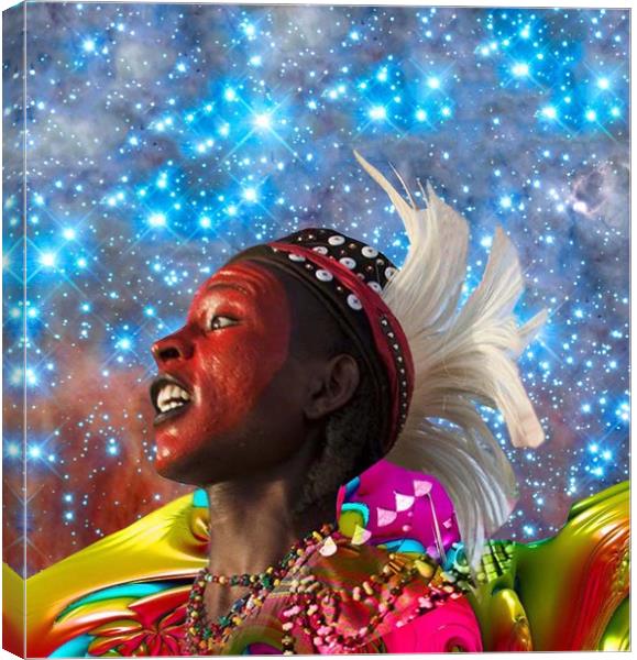 African Star Dreamer Canvas Print by Matthew Lacey