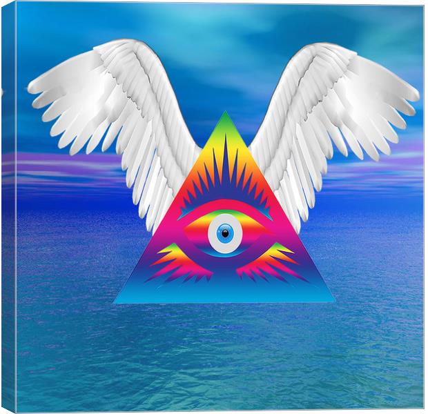 Third Eye with Wings Canvas Print by Matthew Lacey