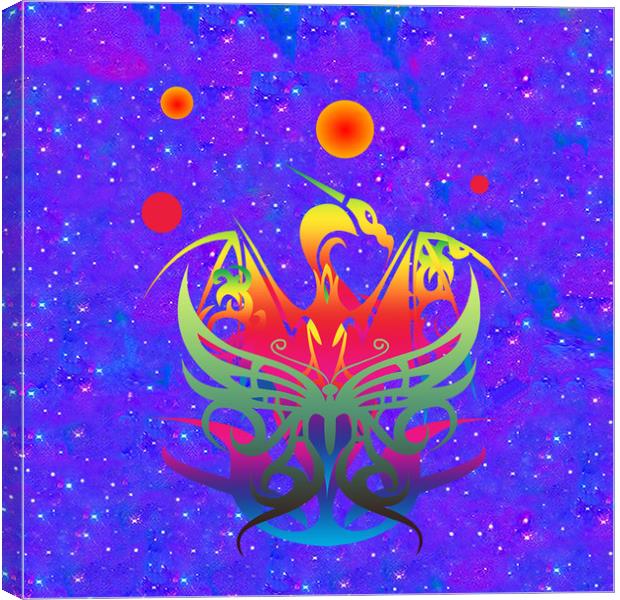Star Dragon Canvas Print by Matthew Lacey