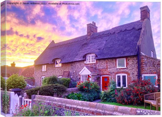 Sunset Cottage  Canvas Print by Jason Williams