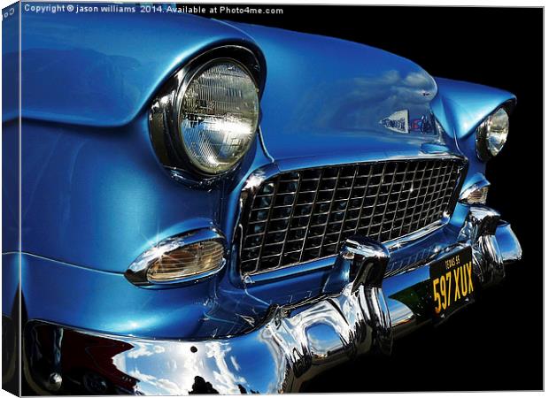 1955 Chevy American Icon Canvas Print by Jason Williams