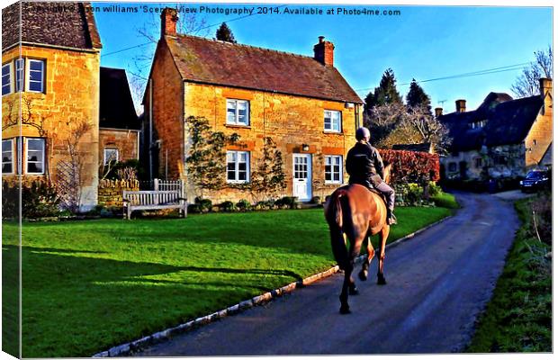 Country Life in The Cotswolds Canvas Print by Jason Williams