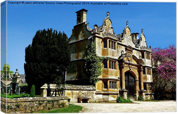 Stanway Manor Gatehouse Canvas Print by Jason Williams