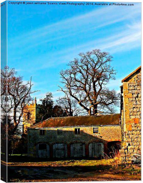 Derelict Stables Canvas Print by Jason Williams