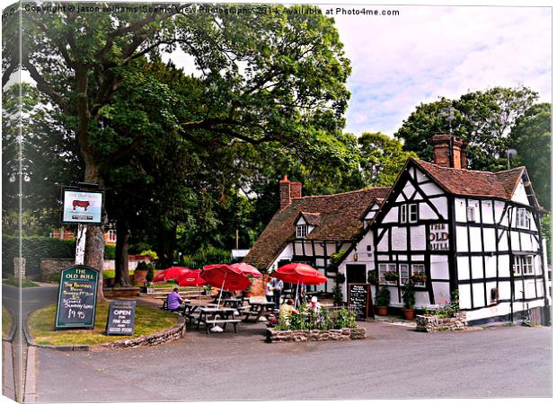 Famous, Old British Pub. Canvas Print by Jason Williams