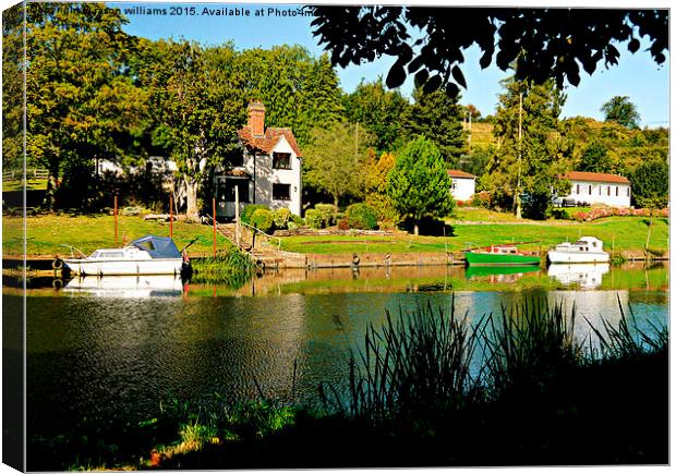  River Bank View Canvas Print by Jason Williams