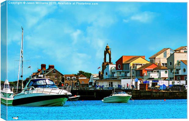  Swanage Sea View Canvas Print by Jason Williams