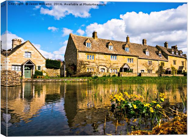 Lower Slaughter (The Cotswolds) Canvas Print by Jason Williams