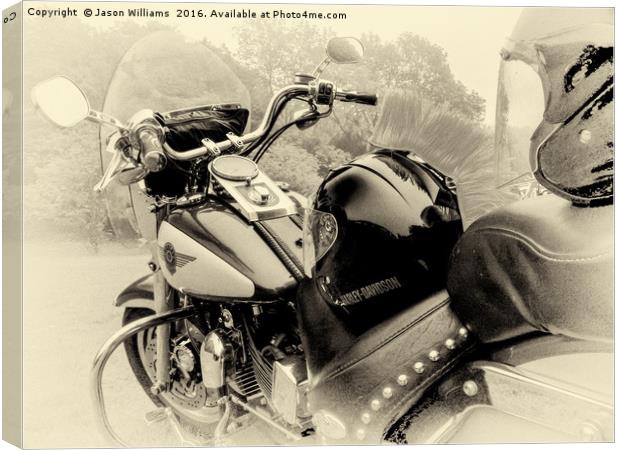 Born To Live, Live To Ride Canvas Print by Jason Williams