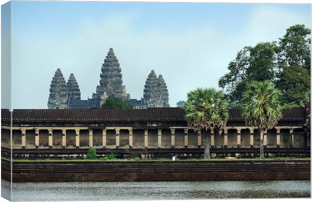 Angkor Wat Temple, Cambodia Canvas Print by Geoffrey Higges