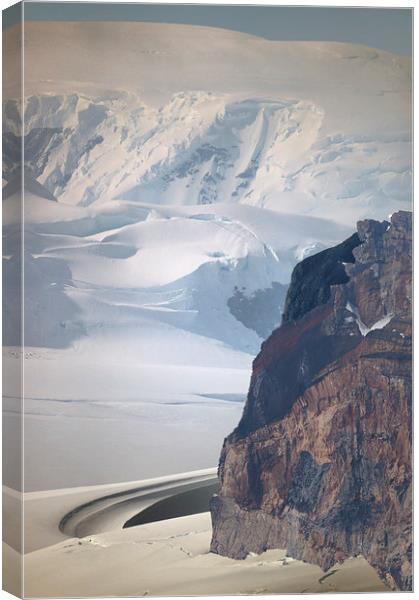 Antarctic Peninsula Landscape Canvas Print by Geoffrey Higges