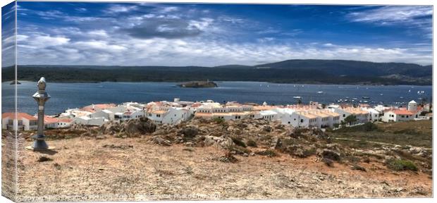 Fornells Bay Menorca Natural Beauty Canvas Print by Deanne Flouton