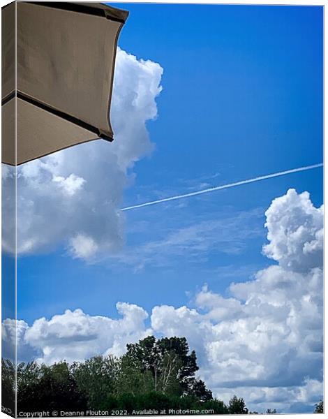 Ethereal Umbrella Sky Flight Canvas Print by Deanne Flouton