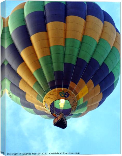 Amazing Hot Air Balloon Ride Canvas Print by Deanne Flouton