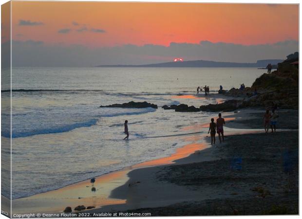 Awesome Sunset at San Adeodato Canvas Print by Deanne Flouton