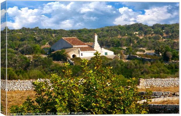  Menorca Country View Canvas Print by Deanne Flouton