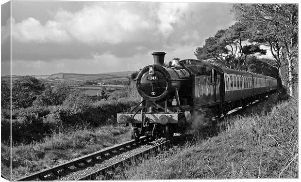  GWR 4200 class 4247 steam locomotive Canvas Print by Ashley Jackson