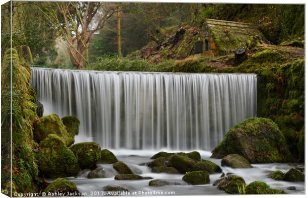 Menacuddle Waterfall Canvas Print by Ashley Jackson