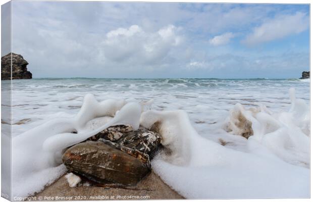 Inundated Rock Canvas Print by Pete Bresser