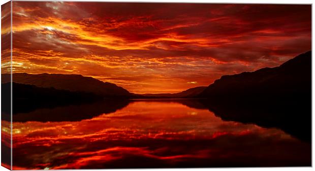 The Red Dawn Canvas Print by Andrew Tait