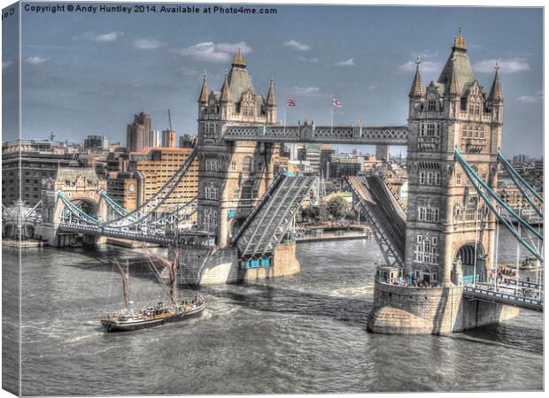 Tower Bridge London Canvas Print by Andy Huntley