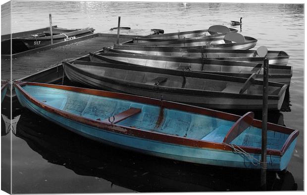 Moored Boats Canvas Print by Andy Huntley