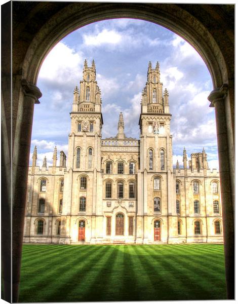 All Souls Oxford Canvas Print by Andy Huntley