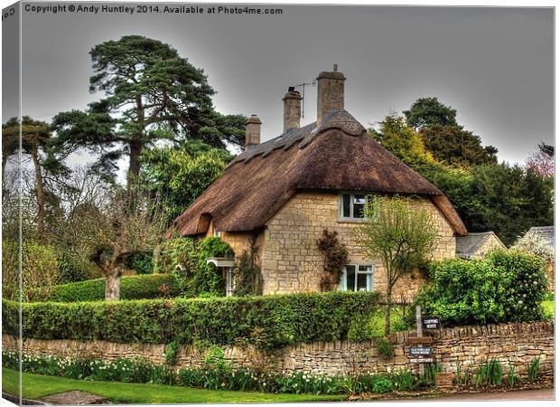 Cottage in Chipping Camden Canvas Print by Andy Huntley