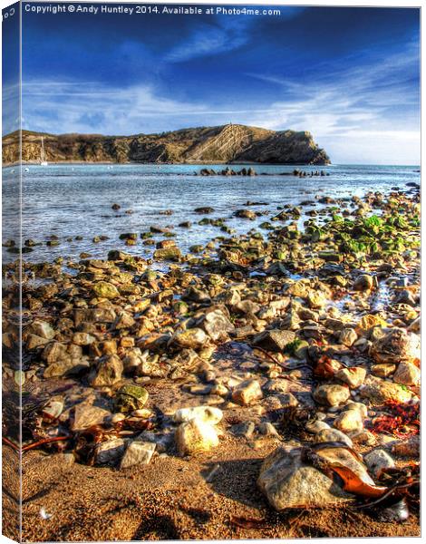 Lulworth Cove Dorset Canvas Print by Andy Huntley
