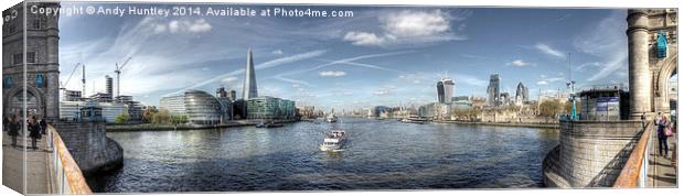 Thames Panorama Canvas Print by Andy Huntley