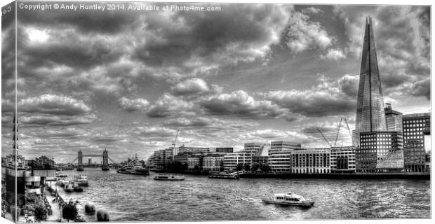 River Thames from London Bridge Canvas Print by Andy Huntley