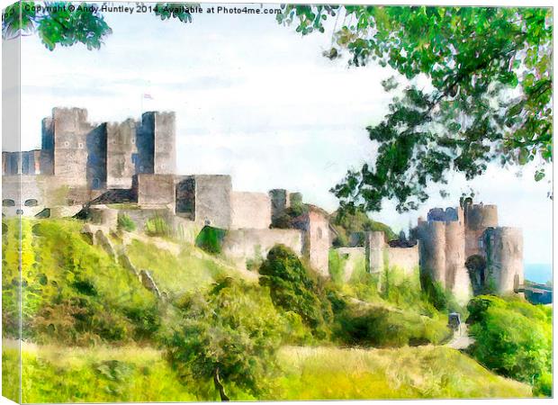  Dover Castle Canvas Print by Andy Huntley